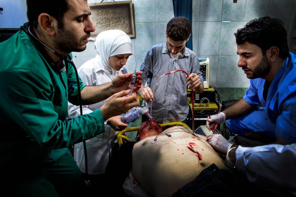 Överläkaren Osman al-Hag på sjukhuset. Foto: NICLAS HAMMARSTRÖM